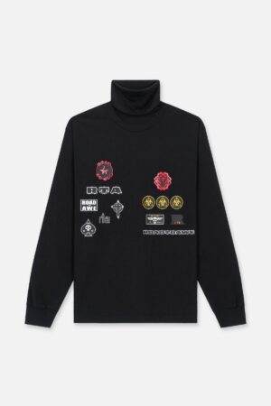 ALEXANDER TOP | BLACK MILITARY PATCH